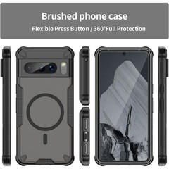 Google Pixel 8 Pro Case MagSafe Magnetic Plated Slim Thin Clear Protective Cover