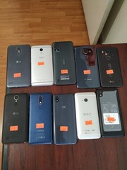 Lot of 10 Mixed Brand LG /hTC/TCL/Nokia and other 32GB Smartphone