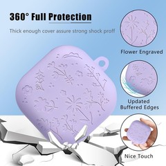 Soft Silicone Case Cover for Samsung Galaxy Buds 4 Pro with Keychain & Cleaner K
