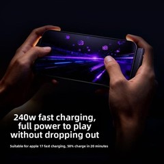 240W Fast Charger Adapter for iPhone 17 16 15, Samsung Galaxy S25 S24 Ultra, 5FT