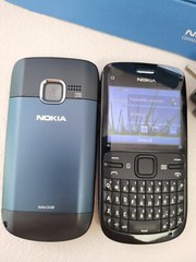 Nokia C Series C3-00 – Navy Blue / Gray unlocked full functional Cellular Phone