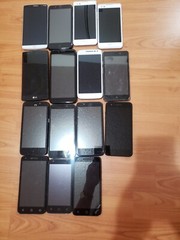 Lot of 15 Mixed Brand LG /and other 32GB/16GB/8GB Smartphone For part