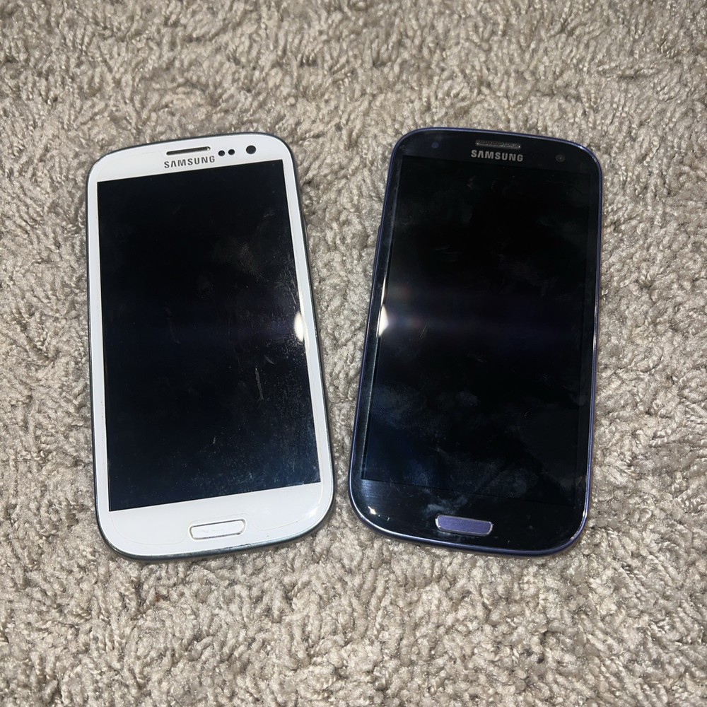 2 Samsung Galaxy S III Android Quad Core 1GB RAM 4.8″ Wi-Fi MicroSD Untested