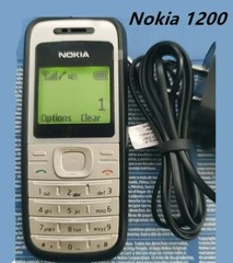 Nokia 1200 – Black & Silver Mobile Phone Multi Languages GSM 900/1800 Unlocked