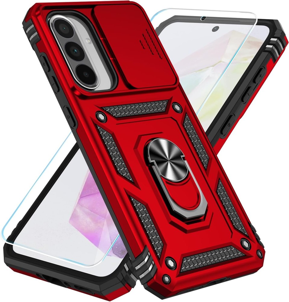 Samsung Galaxy A36 5G Case, A56 5G Case with HD Screen Protector & Kickstand