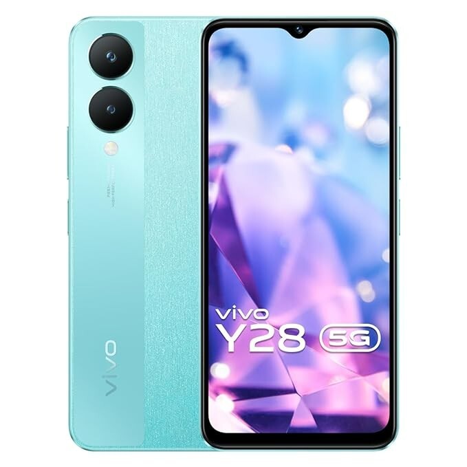 vivo Y28 5G (Blue ,128 GB 6GB RAM)6.56″ 50MP Dimensity 6020 Processor Unlocked