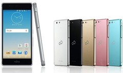 FUJITSU ARROWS M03 SV METAL FRAME SLIM TOUGH ANDROID PHONE UNLOCKED GOLD F-03H