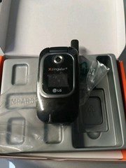 LG CU400 – Black Cingular Cellular Flip Phone Mint & RARE Vintage Cell Deadstock