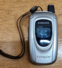 Samsung SGH-X497 Vintage Cell Phone Flip Phone Parts Only