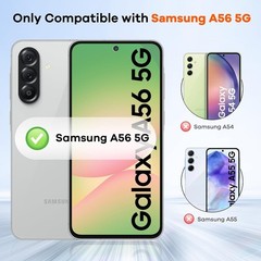 [4+4 PCS] Screen Protector & Camera Lens Protector for Samsung Galaxy A56 5G 9H