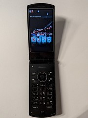 Docomo FOMA N-01f Black Phone Mobile Retro Japanese Flip phone Garake Keitai