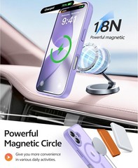 Light Purple iPhone 17 Case – Translucent Matte Design, Full Camera Protection