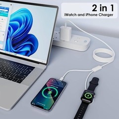 2-Pack Fast Charger Type C Block for iPhone 17/16/15 Pro Max Plus 6Ft