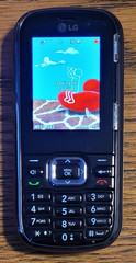 LG Banter LG265 / Rumor 2 – Gray Floral ( Bell ) Very Rare CDMA Slider Phone