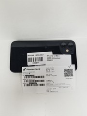 Apple iPhone 12 Mini 64GB Black A2176 (Unlocked) 100% Battery Health DF8837