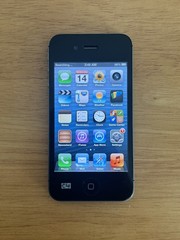 Apple iPhone 4s – 16GB – Black (AT&T) w/ iOS 6.1.3 Model A1387 *g8m*