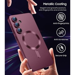 Samsung Galaxy S24 Plus Case with Camera Lens Protector, Slim Shockproof Silicon