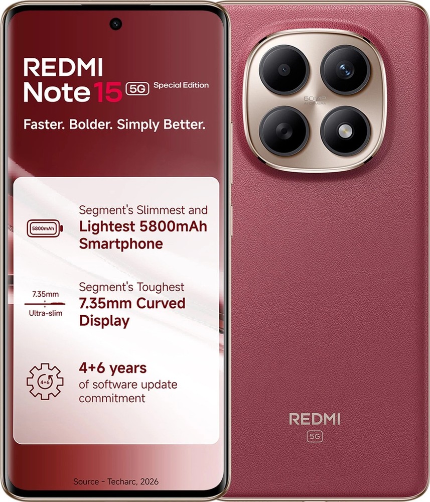 REDMI Note 15 SE 5G (Crimson 256 GB 8 GB RAM) Snapdragon 6 Gen 3 Global Version.