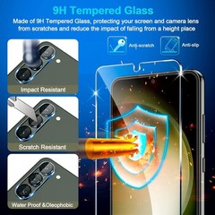 firtstnow 3 Pack for Samsung Galaxy S23 Screen Protector Tempered Glass + 3 Pack