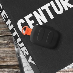 Silicone Case for Skullcandy Dime 3, Protective Cover with Carabiner (Black)