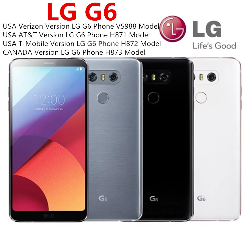 Original LG G6 H873 VS988 H871 H872 32GB 4GB RAM Unlocked Smartphone -New Sealed