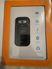 New Sealed AT&T LG B470 Prepaid Unlimited Talk and Text Flip Phone Black