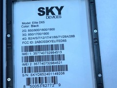 SKY Devices Elite D65 32GB (GSM Unlocked) Dual SIM 4G LTE Smart Phone *FOR PARTS