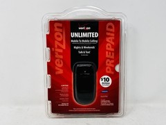 New Verizon Unlimited Samsung Gusto SCH-U360 Black Gray Verizon Flip Phone