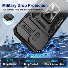 Case & Privacy Tempered Glass Screen Protector for iPhone 17 6.3 Inch Heavy Duty