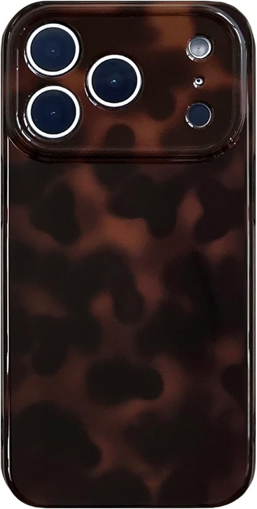 Aesthetic Tortoise Shell Phone Case for iPhone 17 Pro 6.3in, Retro Cool Girl Pri