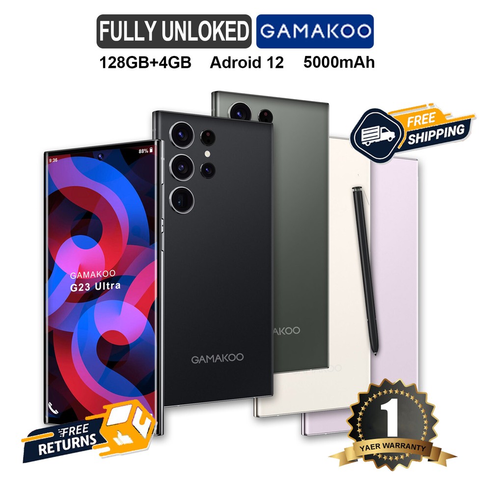 Unlocked G23 Ultra 5G Smartphone 128GB 7″ Dual SIM Cell Phone Android 13 5000mAh
