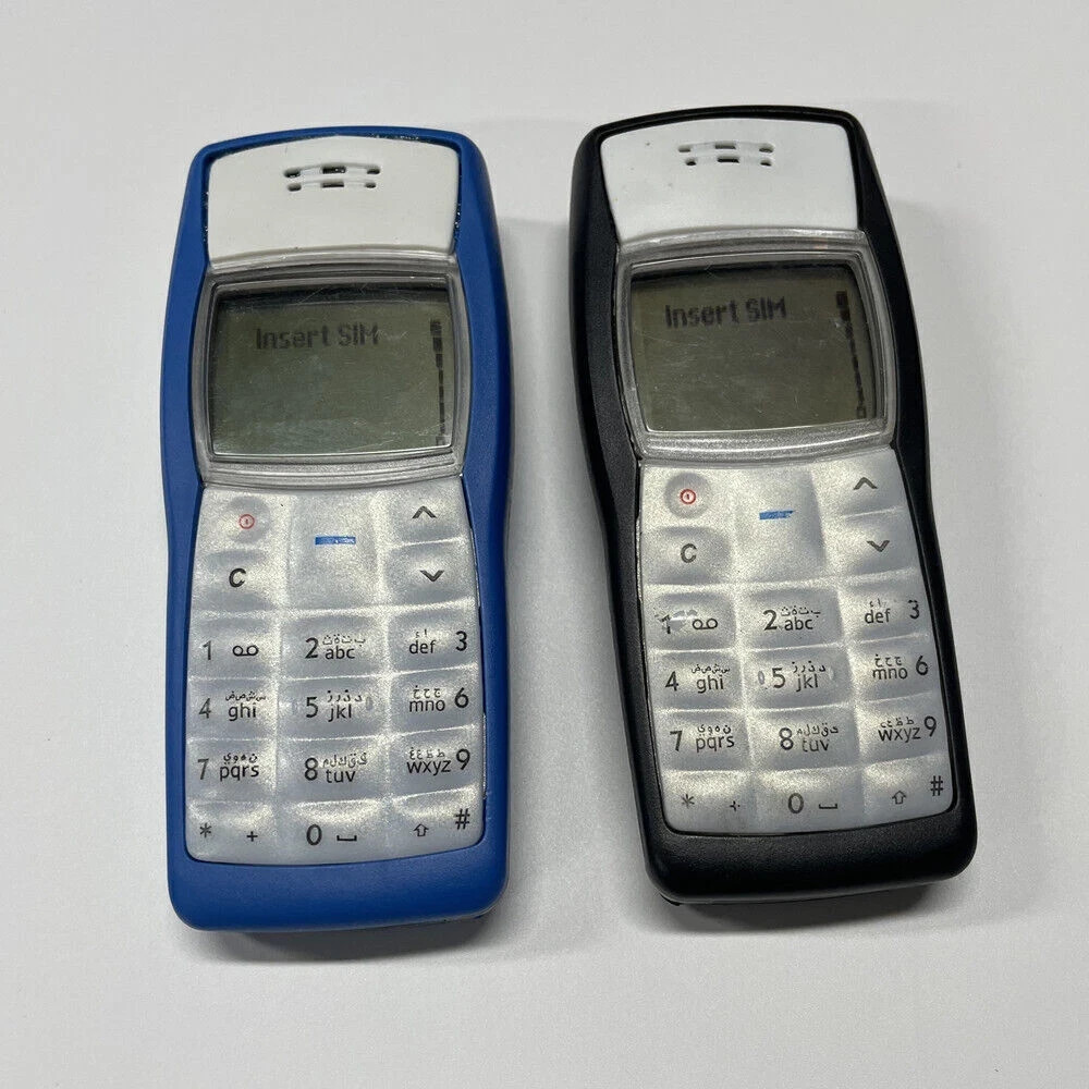 Nokia 1100 2G Classic Unlocked GSM 900/1800MHz cellphone +1 Year WARRANTY