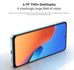 Xiaomi Redmi 12 4G LTE Pastel Blue – 4GB RAM – 128GB ROM – Unlocked – India NEW