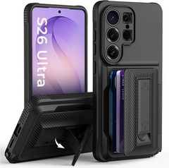 For Samsung Galaxy S26 Ultra Case Wallet Heavy Duty ArmorShockproof Rugged Cover