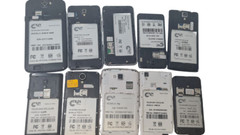 Lot of 10 Phones NYX Mobile Sky HD Lux Fly II A1 Eco Rex Zeuz HD Orbis No Power