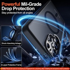 for Samsung Galaxy S25 Ultra Case with Magnetic,[Compatible with MagSafe][12Ft M