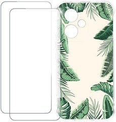 Oppo Reno 14 Pro 5G China Case Colorful Custom Cover with 2 Pack Tempered Glass