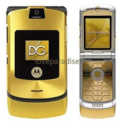 Limited Edition Motorola Razr V3i DOLCE GABBNNA Unlocked Flip Mobile Phone