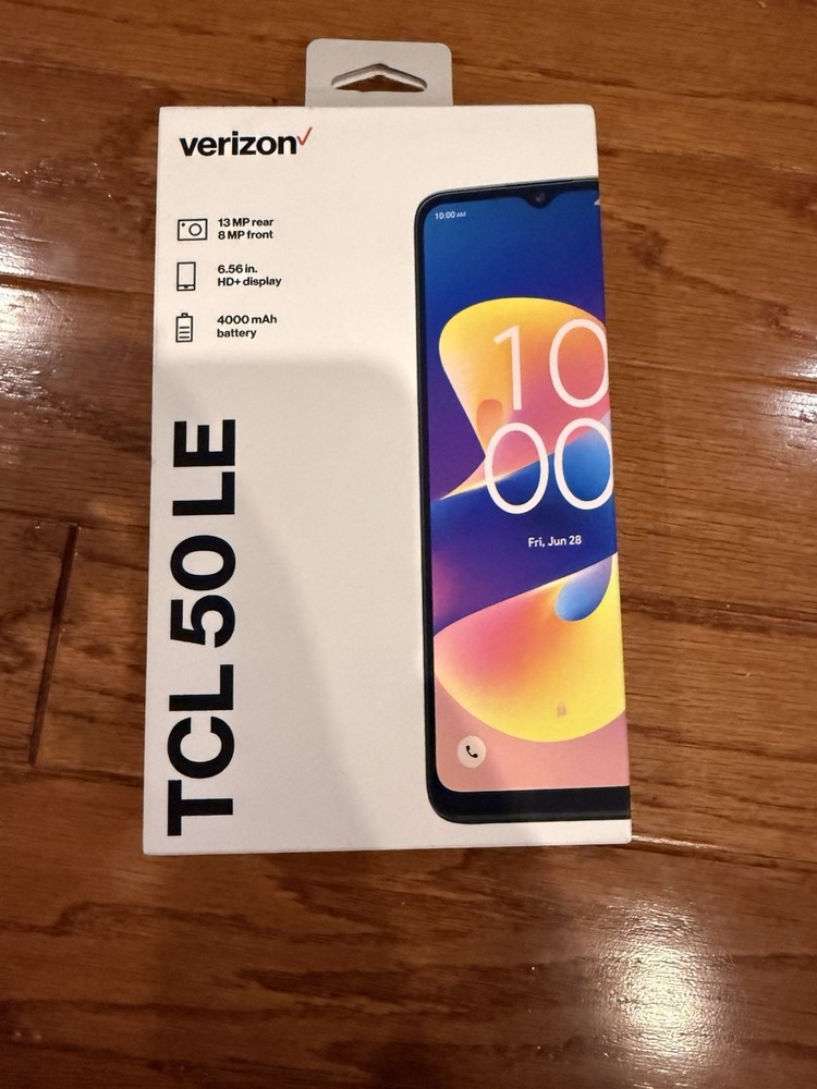 Verizon Prepaid TCL 50 LE, 6.56” HD+ Display, 13MP Camera, Brand New Sealed