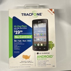 LG Sunrise L15G TracFone Android 4.4 Smartphone 3.8″ 3MP Black 4GB
