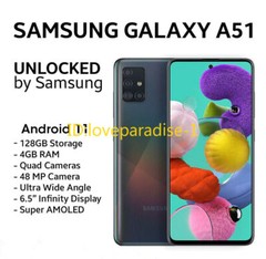 Unlocked Samsung Galaxy A51 SM-A515U(USA) 128GB 4GB RAM 48MP 6.5″ -New Sealed
