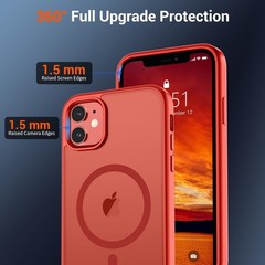 Magnetic for iPhone 12 Mini Case & iPhone 13 Mini Case Slim Translucent Matte Co