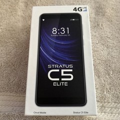 Stratus C5 Elite Cloud Mobile 4G 16GB Black Smartphone, New