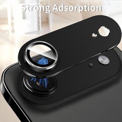 9H Tempered Glass Camera Lens Protector for iPhone Air, Black