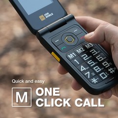 M8 Rugged Basic Flip , 4G Feature Cell , Simple Mobile Phones, Waterproof | D…