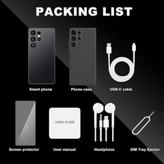 8+256GB Unlocked Smartphone, 6.8″ HD+ Display, I25 5G Ultra Unlocked Phone, Buil