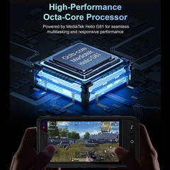 4G LTE 4.0 in Android 15 Rugged Smartphone Outdoors Builder Dual SIM UNIWA F400