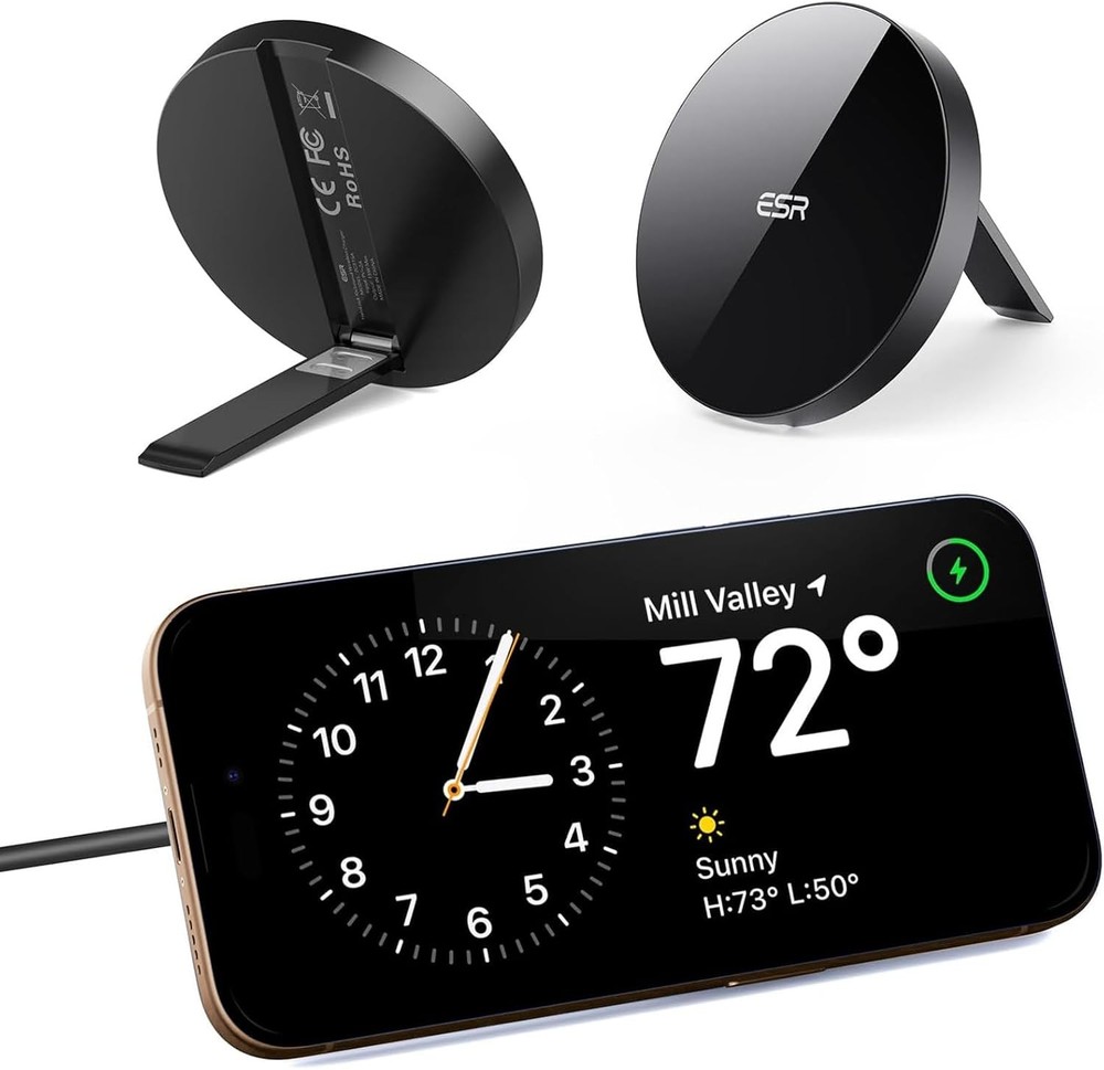 Wireless Fast Charger Pad for iPhone 16/15/14/13/12, 5Ft Cable