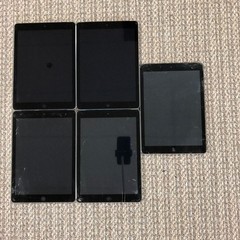 *LOT OF 5* Apple iPad Air 1st Gen A1475 – PARTS OR REPAIR, CRACKED, DEFECTIVE