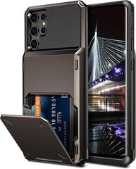 Wallet Case for Galaxy S22 Ultra with Hidden Pocket & 4 Credit Card Slots
